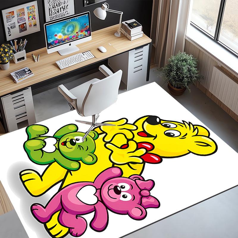 Bamse Pattern Rug, Indoor/Outdoor Mat, for Picnic, Gameroom, Bedroom, Office, Living Room, Home Decor Carpet, Birthday Gift