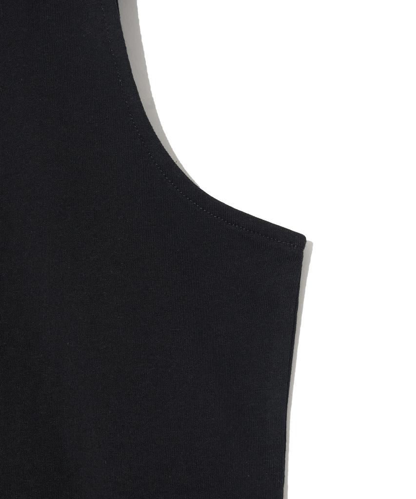 YALE [Premium Cotton] Women'S Reporter Cotton Sleeveless Black