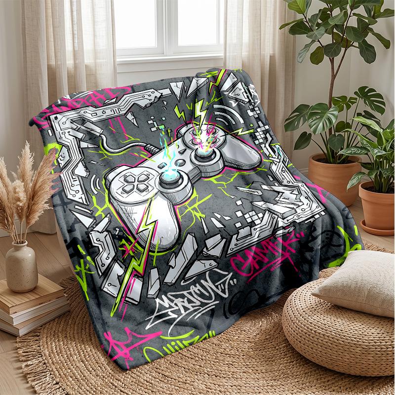 Golden Tiger Majesty Theme Blanket Lightweight Warm Flannel Blanket Decorative Throw Blanket for Home Decoration