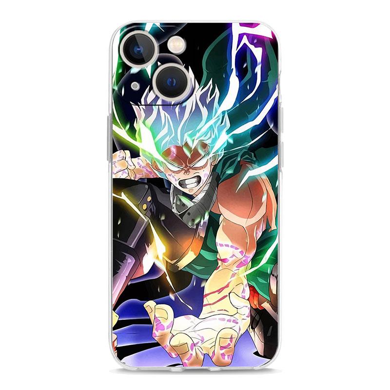 

Прозорий м’який чохол для телефону My Hero Academia Izuku Deku з аніме для iPhone 14 13 12 11 Pro Max XS X XR SE 7 8 Plus Прозора кришка з ТПУ iPhone 14 Plus