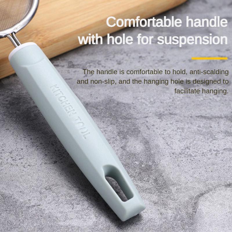 1 st Rostfria Silar Liten Mellan Stor Storlek Metallsikt Med Robust Handtag Finsilssilar För Kök Ris Juice