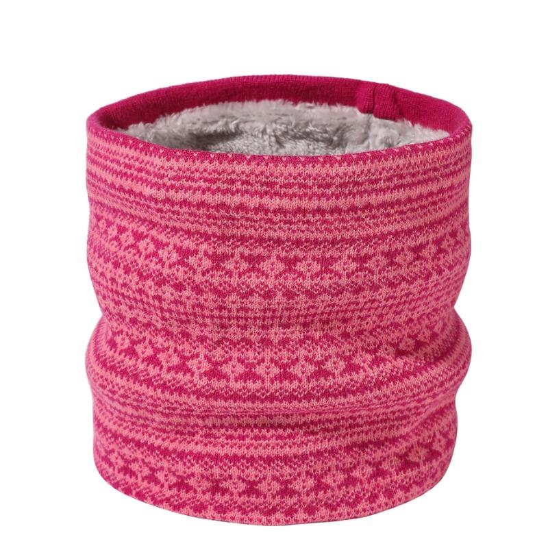 New neck cover men's windproof and warm Fair Island classic color winter scarf velvet thickened knitted scarf