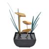 Tabletop Fountain LED Lights No Noise Compact Lightweight Classic Indoor Waterfall for Decorating