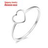 Women's Stainless Steel Love Heart Hollow Ring - Non-Fading Titanium Steel Couple Bands