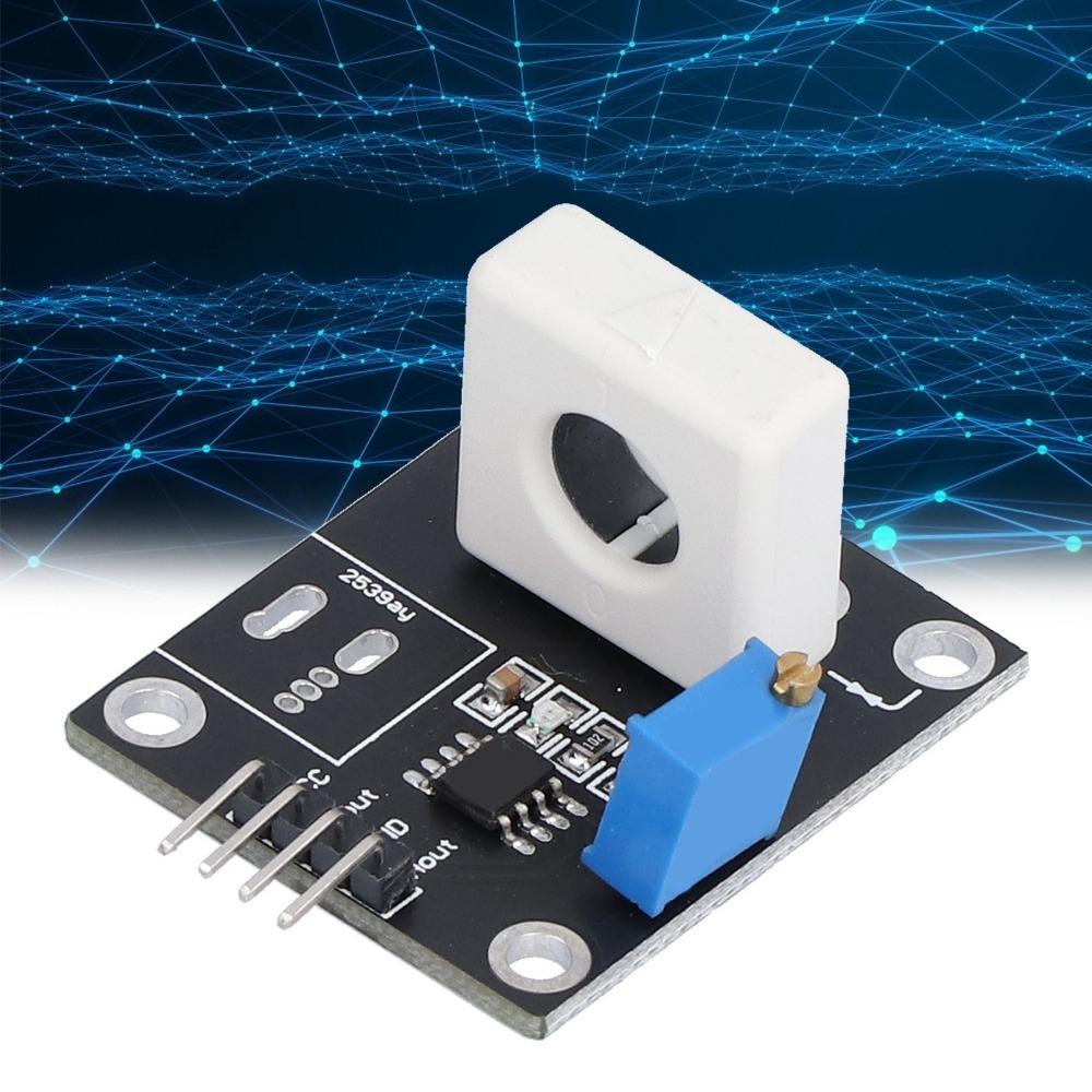 WCS1600 Hall Current Sensor DC5V DC100A Overcurrent Detection Board Adjustable with Indicator Light Current Sensor Module