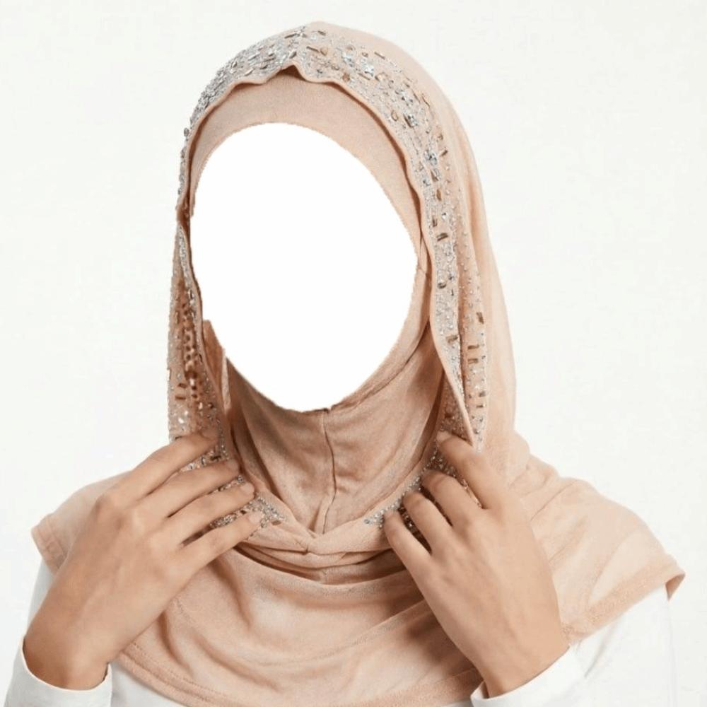 Soft Elastic Instant Hijab Cap Stretchable Head Wrap Hat Fashion Pull on Hijab Daily Wear