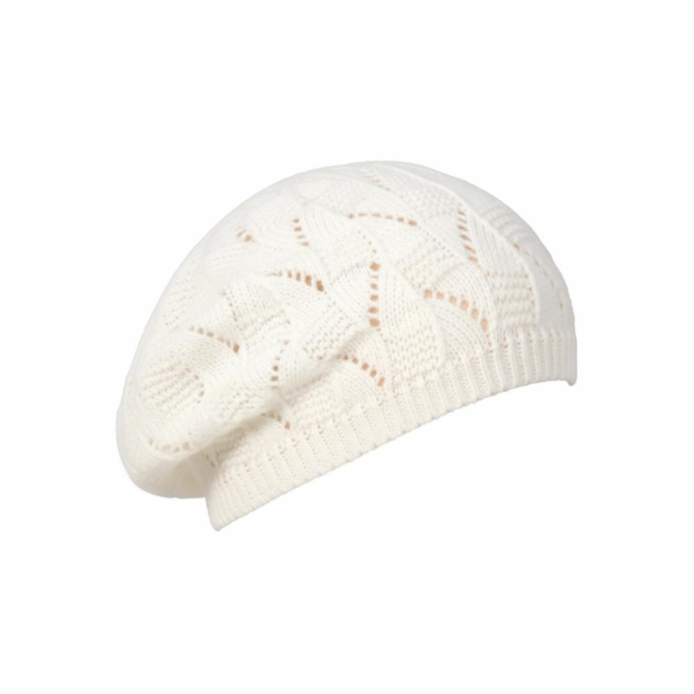Hollow Out Winter Knitted Hat Twist Crochet Female Berets Fashion Pullover Cap  Winter