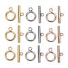 4 Sets Stainless Steel OT Clasps Buckle Round Toggle Clasp Loop Connectors for Jewelry Making DIY Bracelet Necklace Accessories