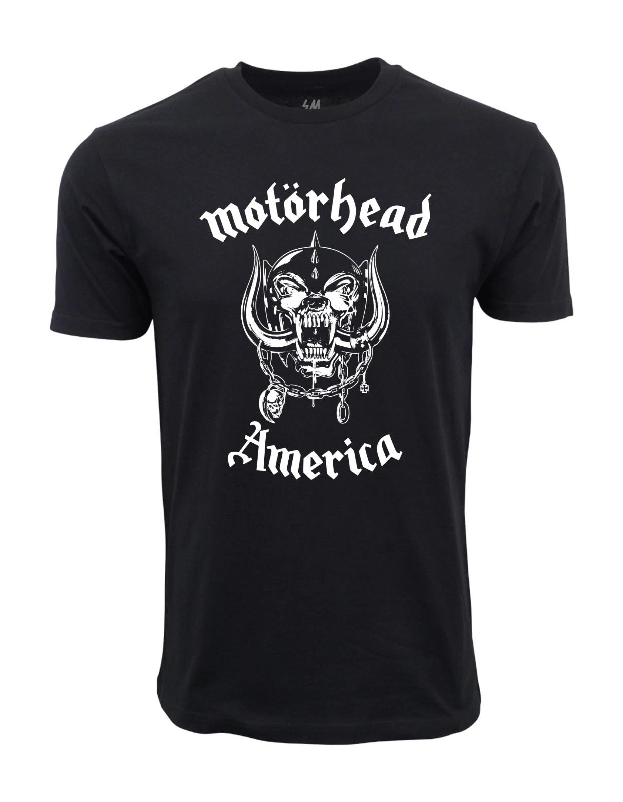 Unisex Adult Casual Graphic Motorhead America Graphic T shirt T-Shirt S