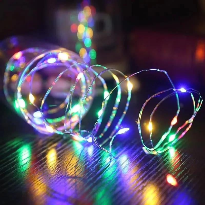 LED Fairy String Lights Battery Powered Remote Control 8 Modes Waterproof Garland for Birthday Wedding Party Garden Home Decor