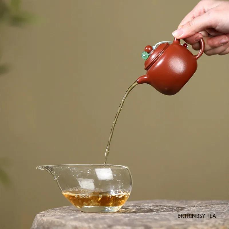 90ml Yixing Handmade Purple Clay Teapot Beauty Tea Infuser Kettle Household Small Capacity Zisha Tea Pot Chinese Tea Set Teaware