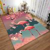 Flamingo Bliss Carpet Design with Elegant Pink Flowers Suitable for Use As an Anti-slip Game Mat for Living Room and Bedroom Sofas