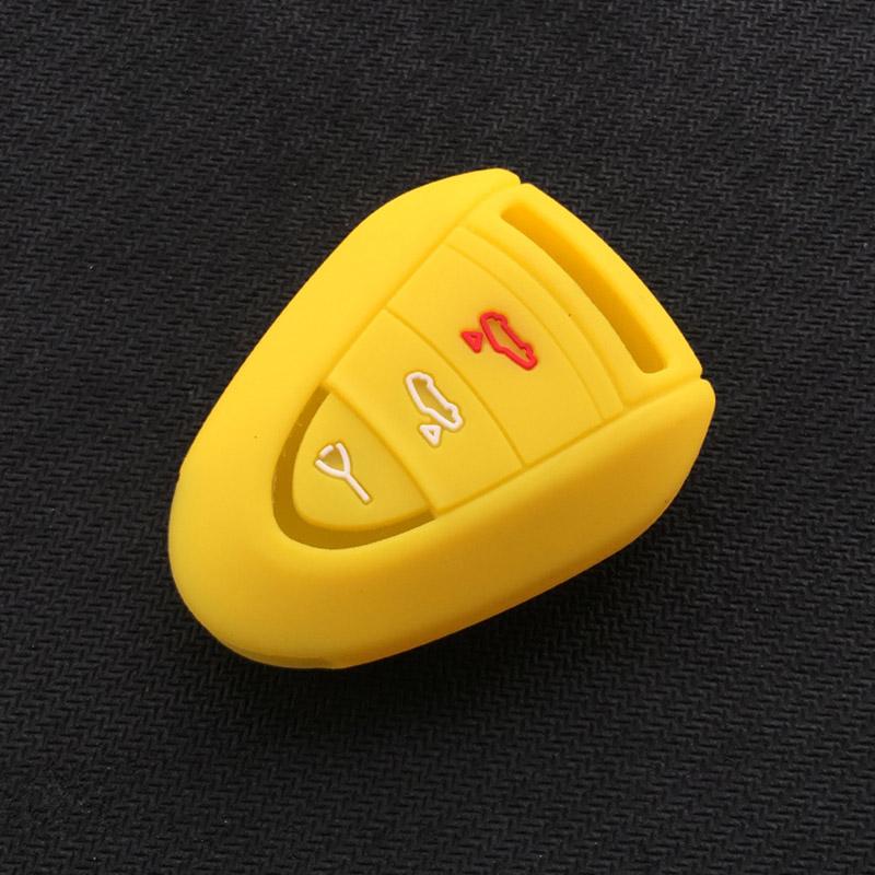 Silicone car Key Cover case for Porsche Carrera 911 997 Boxster S 2S 4S Turbo Cayman 996 Cayenne key Accessories