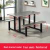 Lurong Stainless Steel Integrated Canteen Table
