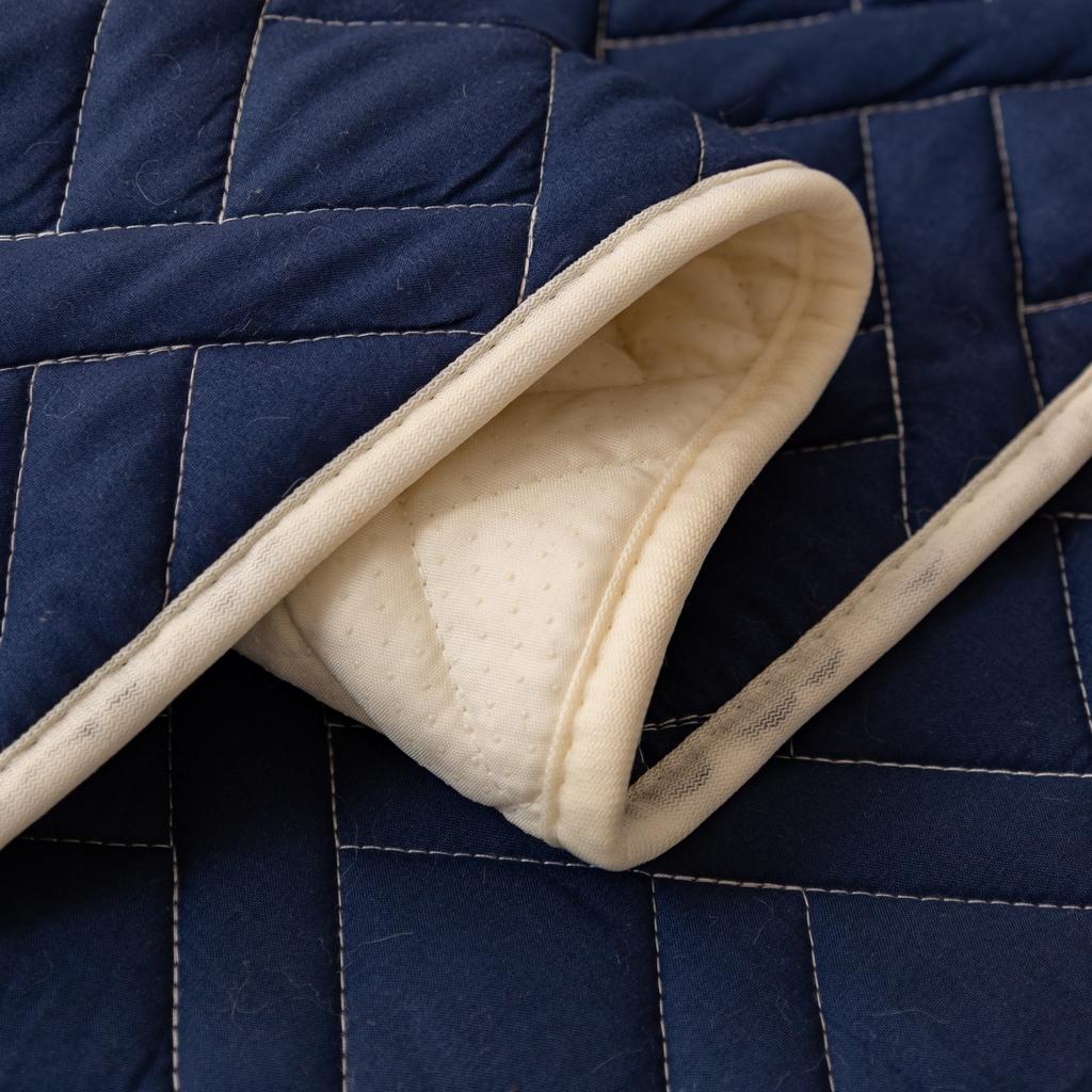 1Pc Thicken Geometric Quilted Non-Slip Sofa Cover, Solid Color Sofa Towel All Seasons Universal Fit Couch Seat Pad Protector