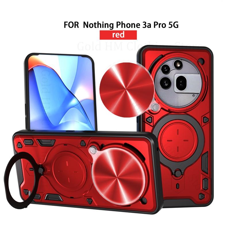 

Сплав кольцо держатель слайд объектив окно телефон магнитный чехол для Nothing Phone 3a Pro Armor сверхпрочная защита подставка чехол Nothing Phone 3A Pro Capa Nothing Phone 3a