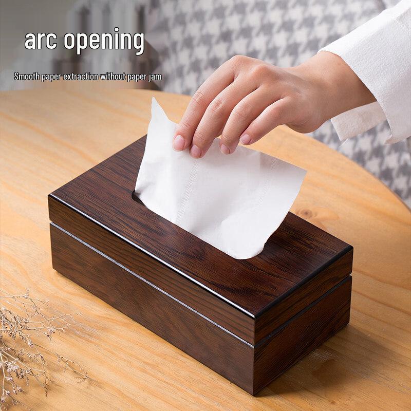 LIEI Wooden Tissue Box