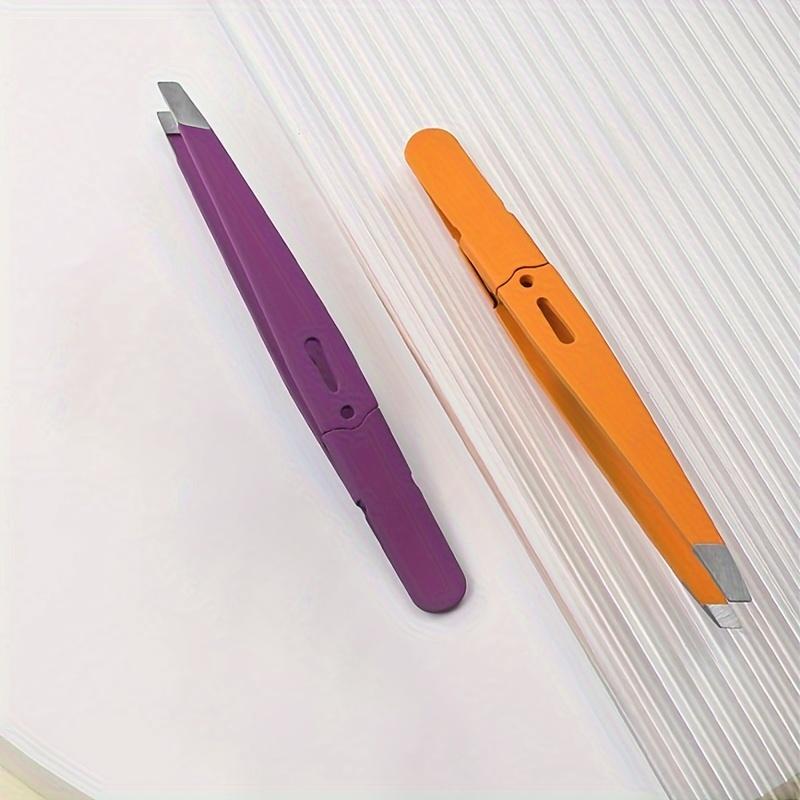 Eyebrow Tweezers Exclamation Mark Color Stainless Steel Eye Brow Clips Eyebrow Facial Nose Hair Removal Tool Clip