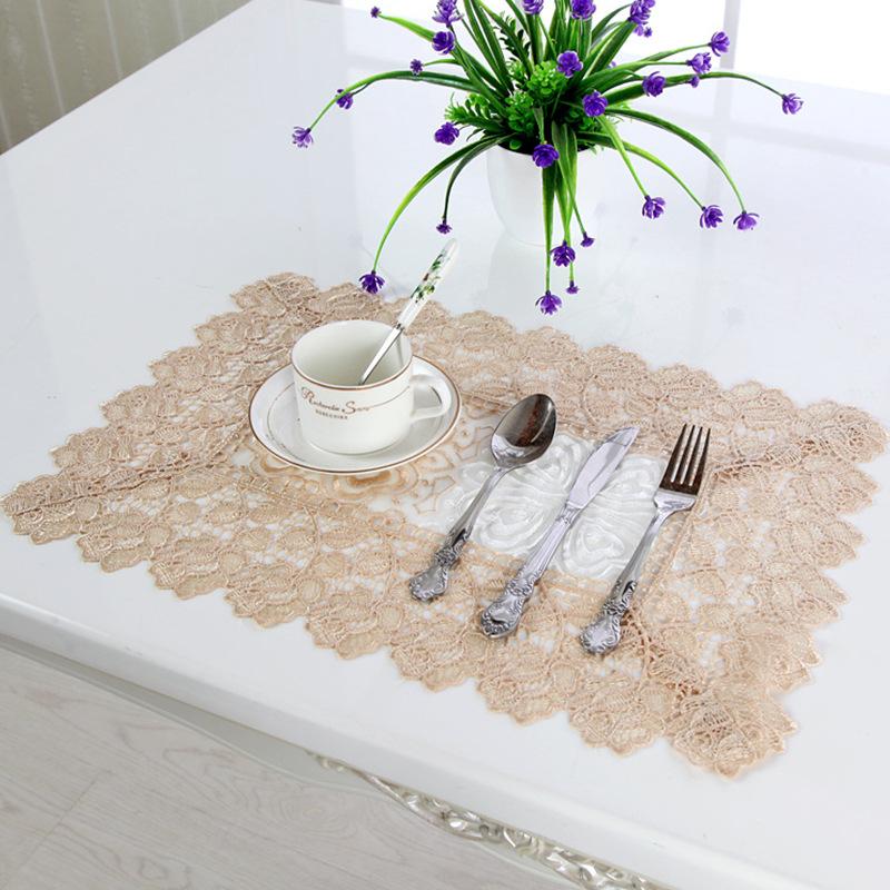 Mantel Bordado Cubierta de Mesa de Comedor Mantel Tela de Encaje Flor Electrodomésticos Mueble de TV Mesa de Noche Toallas
