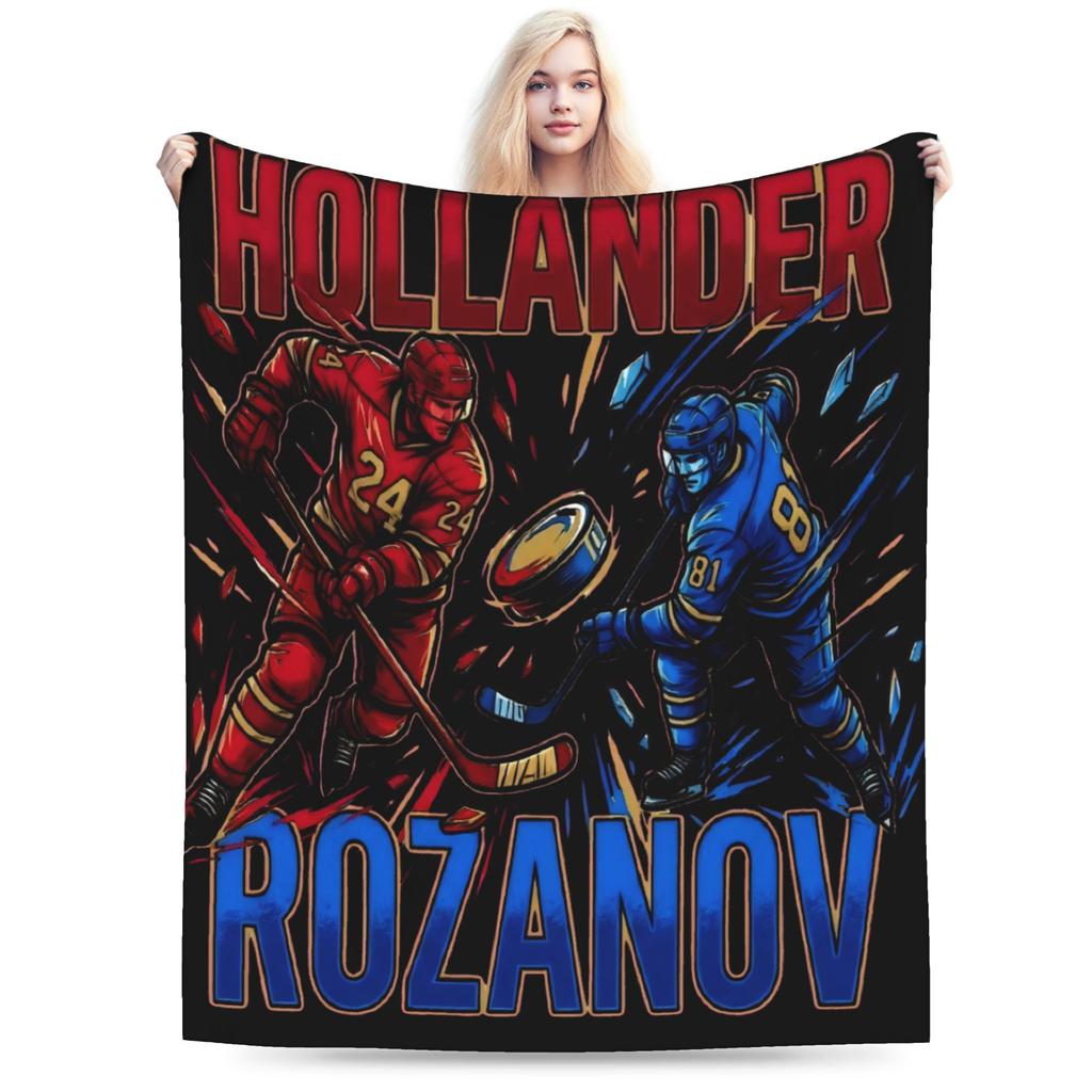 Hollander Rosanov Heated Rivalry Hollander Rozanov Hokejová deka Měkká přehozová deka Zimní pikniková židle Pohovka Postel Přehoz