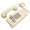 Retro Wall Phone Waterproof Decorative Corded Telephone with Volume Control for Home Bar Bathroom Beige