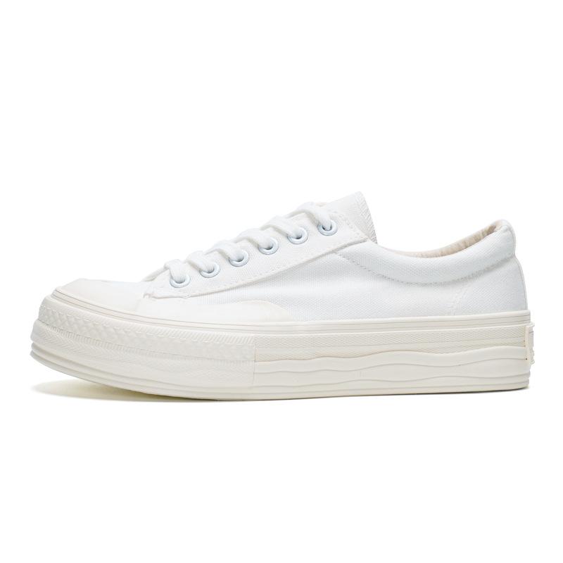 

Платформенные парусиновые туфли женские растворяющиеся туфли милые японские туфли с большой головой 2025 весна новая студенческая универсальная маленькая белая обувь женская 40 белый