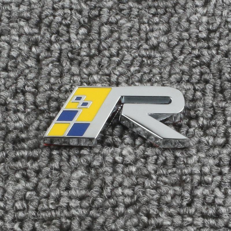 Car Modification Decoration Personalized Car Stickers Body Stickers Aluminum Alloy Door Stickers For Volvo R Design Xc60 V60 S60