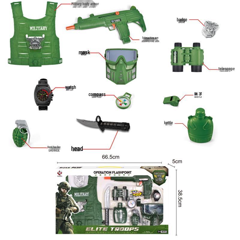 Children's AK47 Toy Submachine Inertia Role-Playing Set