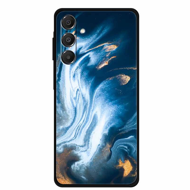 For Samsung Galaxy A14 A15 A16 5G Case Marble Soft TPU Phone Back Cover For Samsung A14 A15 4G Shockproof Silicone Painted Coque
