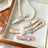 Heart Shape Children's Hairpins Cool Shiny Barrettes Girl's Hair Clip  Women Hair Accessories