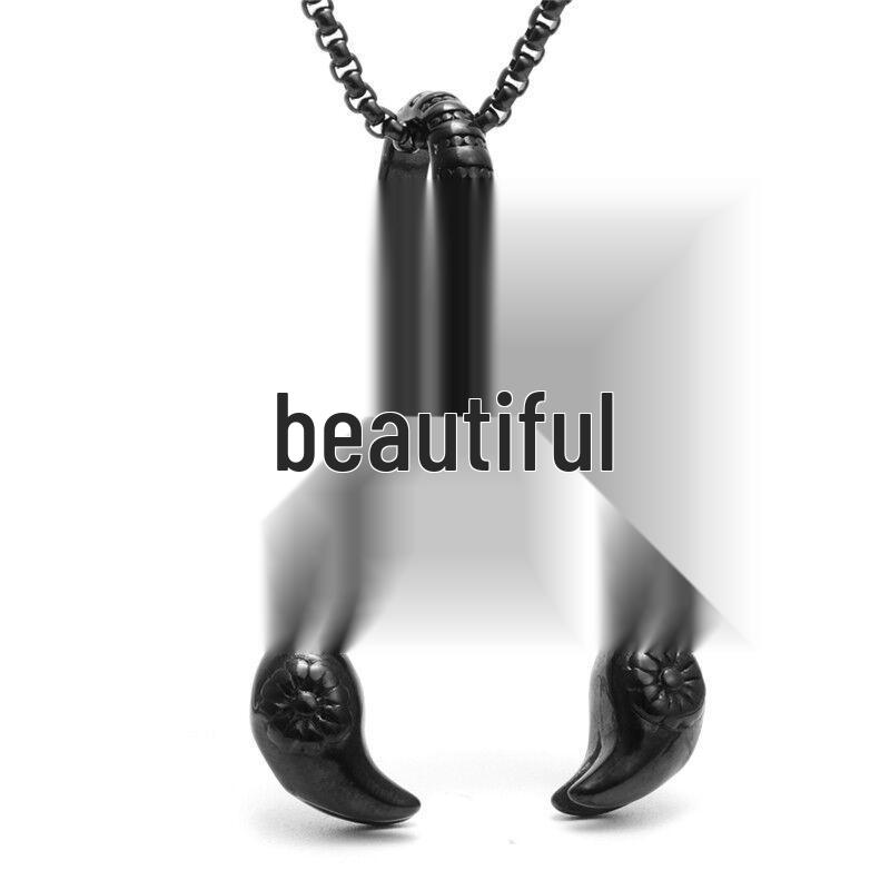Stainless Steel Scorpion Pendant Necklace - Men's Punk Jewelry Gift.