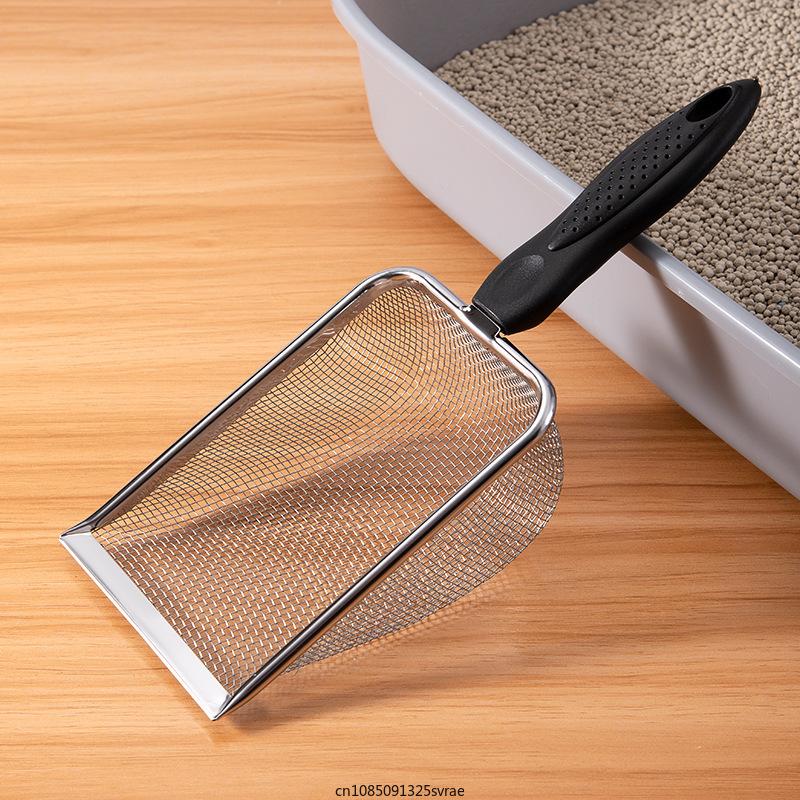 Cat Litter Shovel Pet Litter Tray Sand Scooper Shovel Sand Hanging Hole Small Holes Cat Litter Scooper Kitten Cleaning Tool