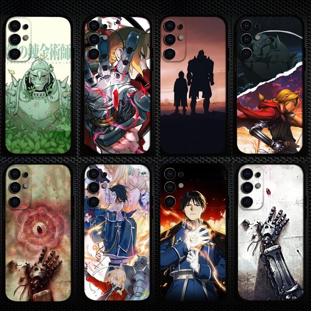 Anime F-Fullmetal A-Alchemist_ Brotherhood Phone Case For Samsung S25/S24/S23/S22/S21/S20/Plus,Fe,Lite/Others Black Cover