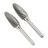 Single Double Cut Carbide Burrs Rotary Files 14mm Cutter Dia 6mm Shank Multipurpose for Metalwork Wood Carving Grinding