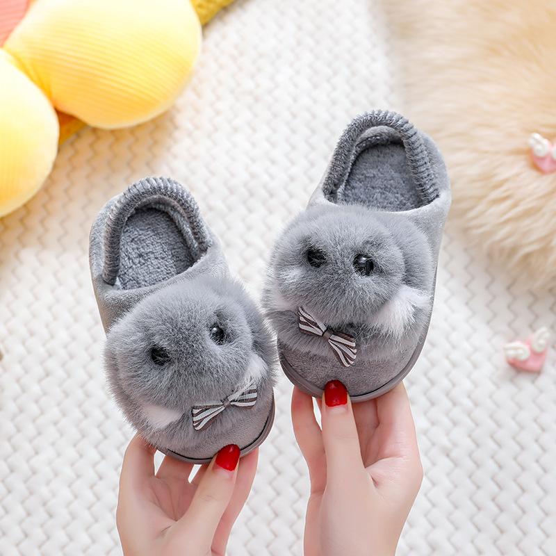 Winter Children's Cute Cartoon Rabbit Cotton Slippers