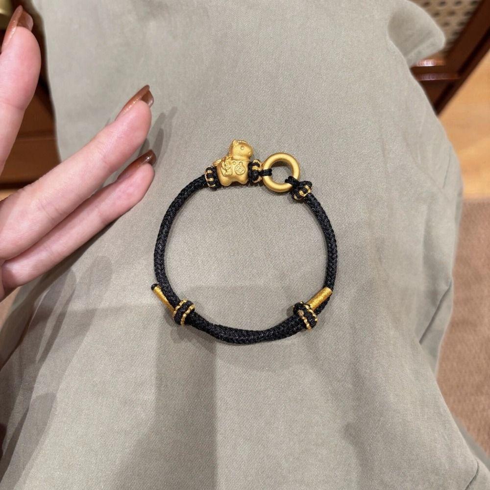 New Year Horse Weave Hand Rope Exquisite Woven Beaded Bracelet New Year Gift