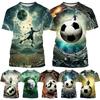 Kreativa fotbolls-T-shirts med 3D-trycksmönster Barn Otroligt moderiktig Supercool topp Barn Harajuku-stil Casual kortärmad T-shirt