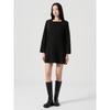 Long-Sleeved Mini Dress Black
