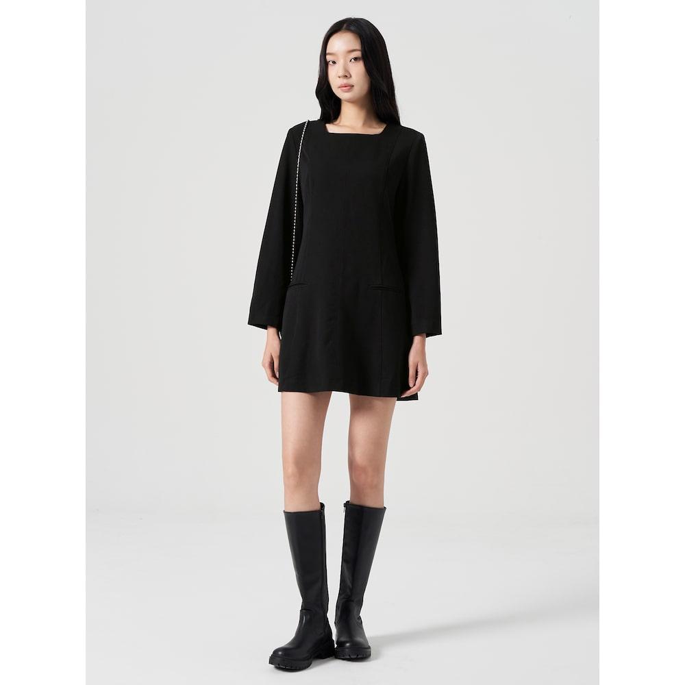 8seconds Long-Sleeved Mini Dress Black