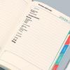 A5 2026 Agenda Book Textured PU Calendar Book Planner Reminder English Version Planner Notebook Daily Planner To Do List