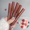 Set di cinque lucidalabbra color cioccolato Rossetto opaco opaco a lunga tenuta Adatto per studentesse