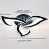 Elegant Leaf-Shaped Metal Ceiling Light with Acrylic Shade – Semi-Flush Mount