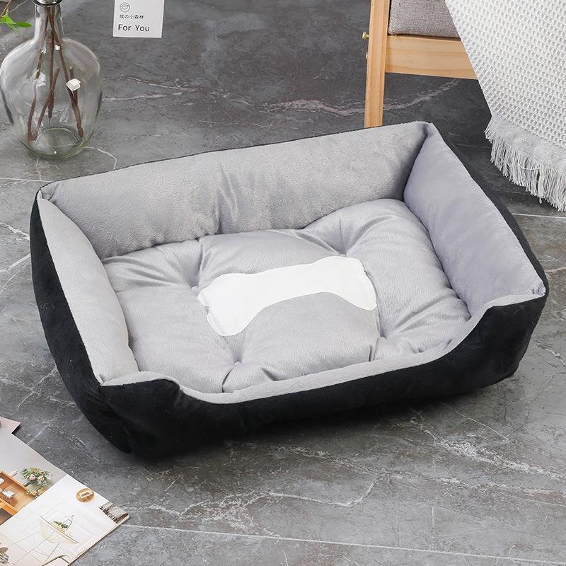 Internet celebrity kennel all seasons dog kennel pet cat kennel teddy small medium and large dog autumn warm dog bed house (as the picture,50Cm 40cm)