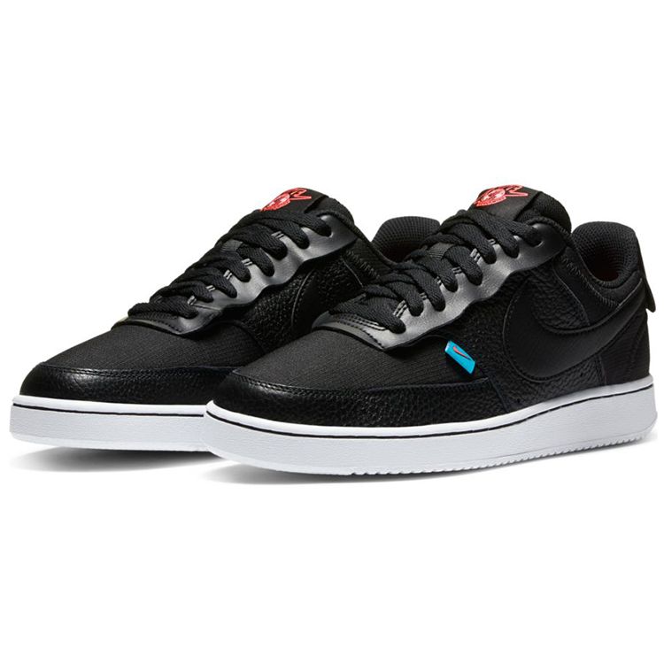 Nike Court Vision 1 Synthetic Leather Wrap Anti-Slip Low-Top Skate Shoes Women Sneaker Black CI7599-001