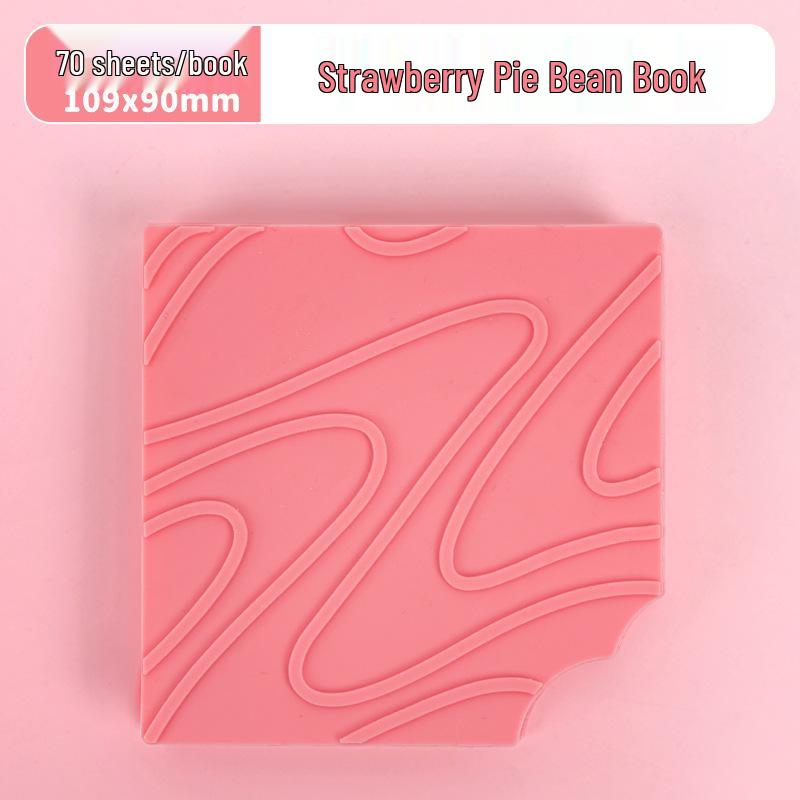 Yan She Strawberry-Shaped Sticky Notes: Creative, Irregular, Tearable, Portable Notepad for Students