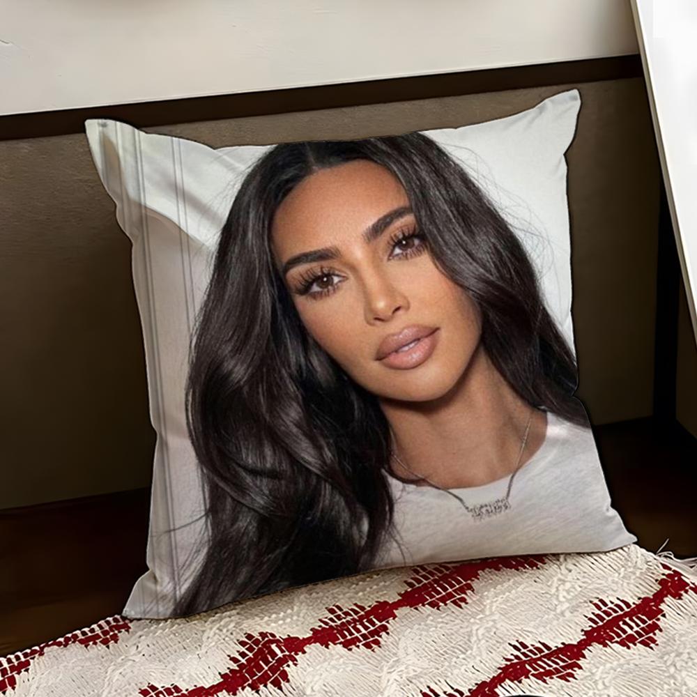 KKim KKardashianS Cushion Cover Reversible Soft Durable Pillow Cover Home Car MultiScene Use for Daily Comfort