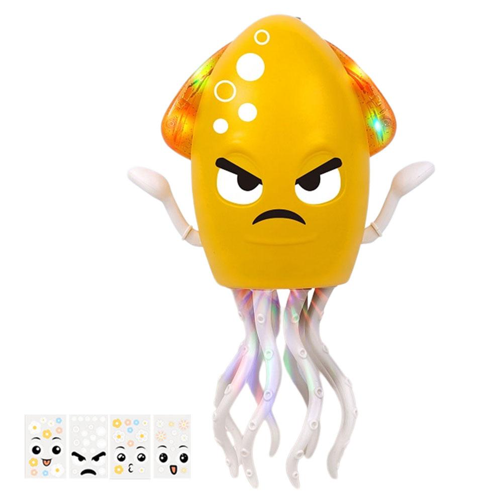 Dancing Funny Octopus Toy USB Rechargeable Cartoon Electronic Octopus Toy Education Toddler Octopus Interactive Development Toys