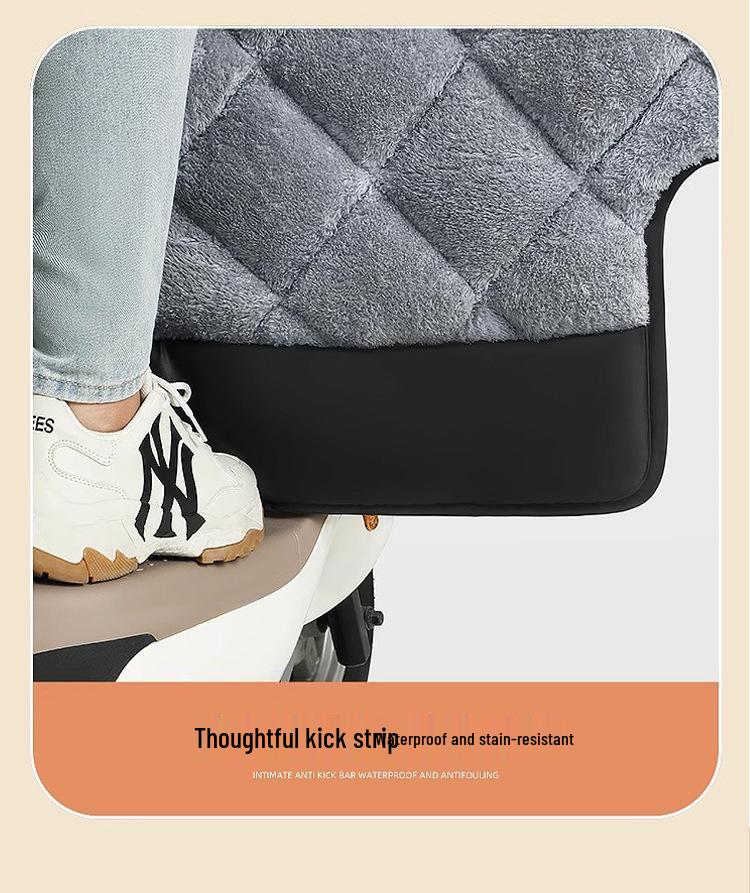 Universal Waterproof and Coldproof Plush Windshield Cover for Electric Vehicles