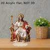 2D Flat Acrylic Jesus Religious Decoration, Indoor and Outdoor Decoration - No Battery/electricity Required, Free Day Decoration, Shop Decoration, Dui
