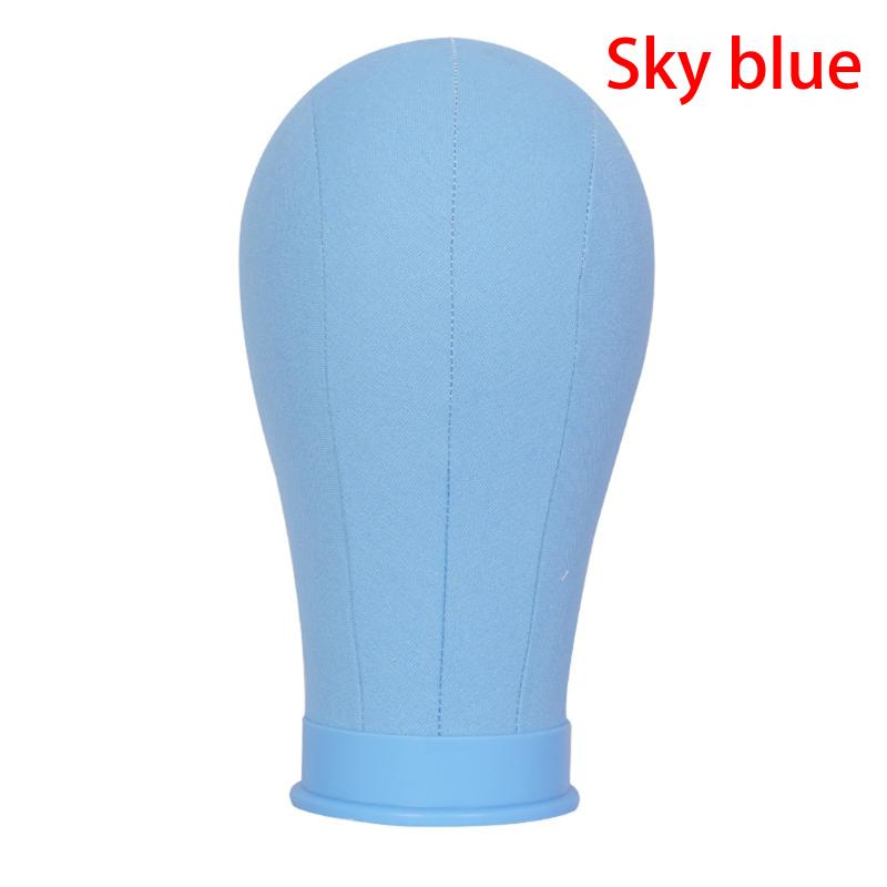 Colorful Canvas Block Head Kit Training Mannequin Wig Head Display Styling Mannequin Manikin Head Wig Stand Wig Head Stand